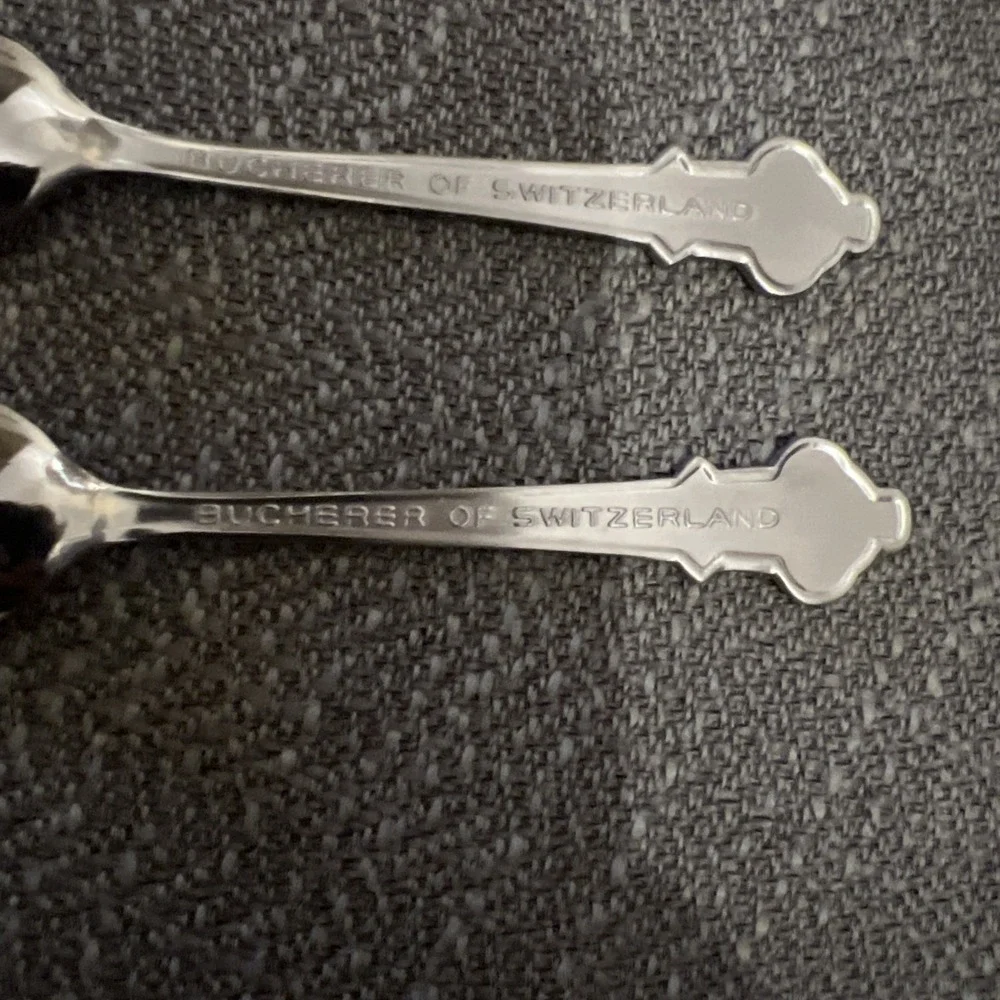 ROLEX Lucerne/Geneve Bucherer Switzerland Collectors Spoon Set Lot of 2